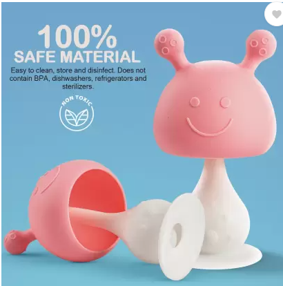 IE429 mushroon silicone teether M IXING