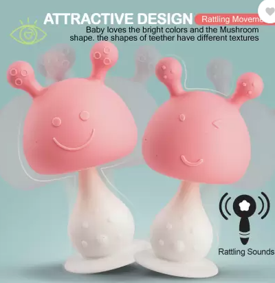 IE429 mushroon silicone teether M IXING