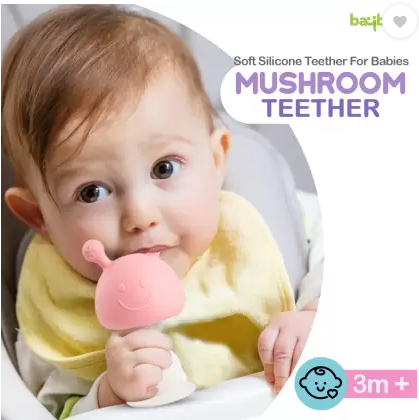 IE429 mushroon silicone teether M IXING