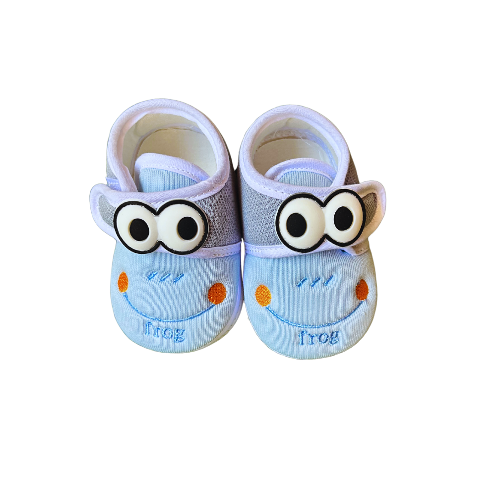 LH-BLUE FROG BOOTIES