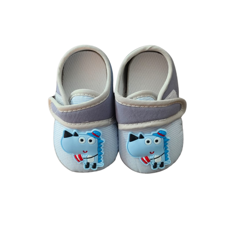 LH-BLUE DINO BOOTIES
