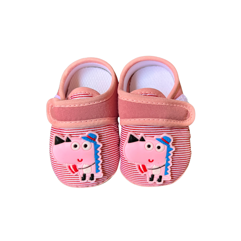 LH-PINK DINO BOOTIES