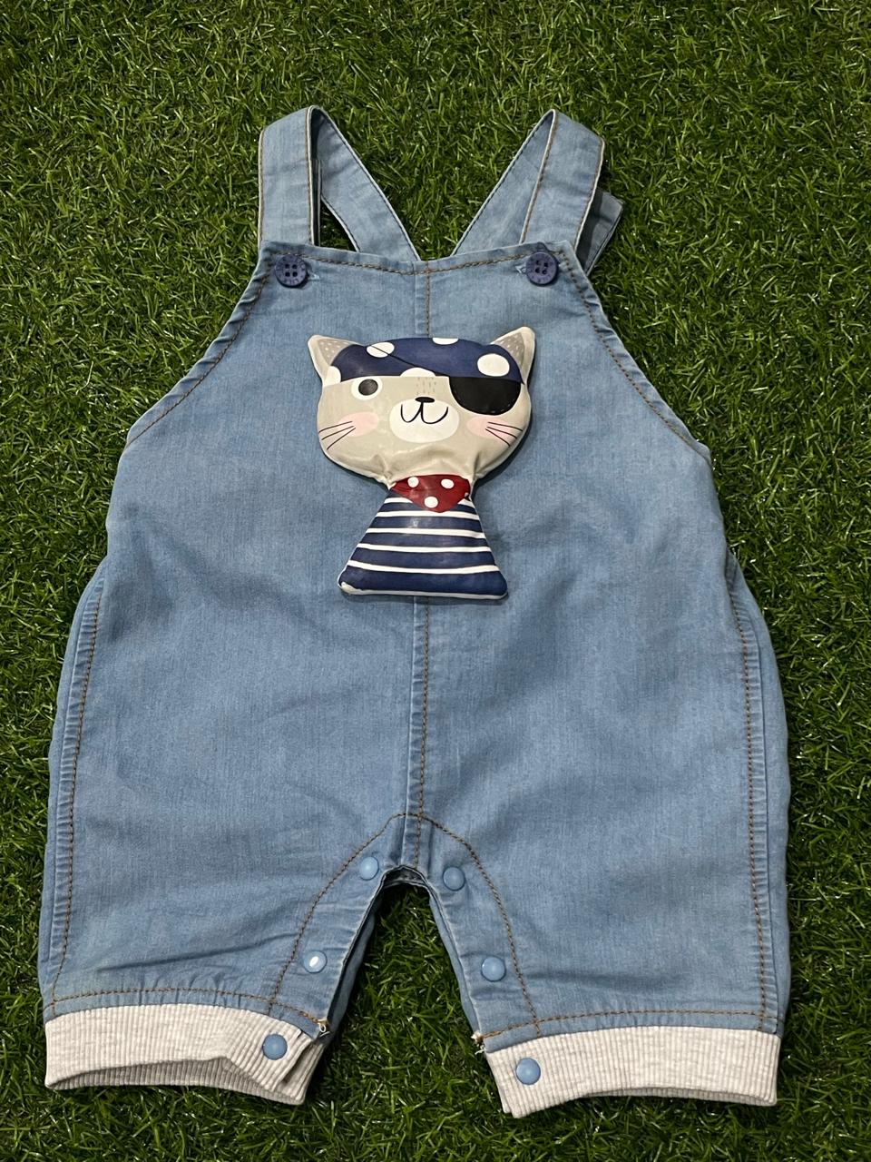 356-L.BLUE BOYS DUNGAREE SET