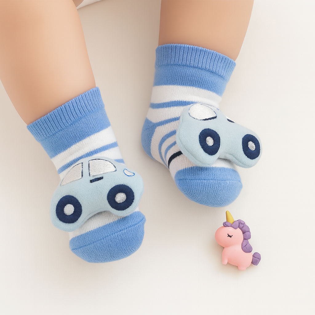 Car Ride Baby Socks