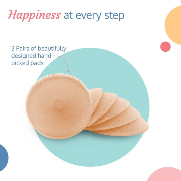 18799 WASHABLE BREAST PADS 6PCS