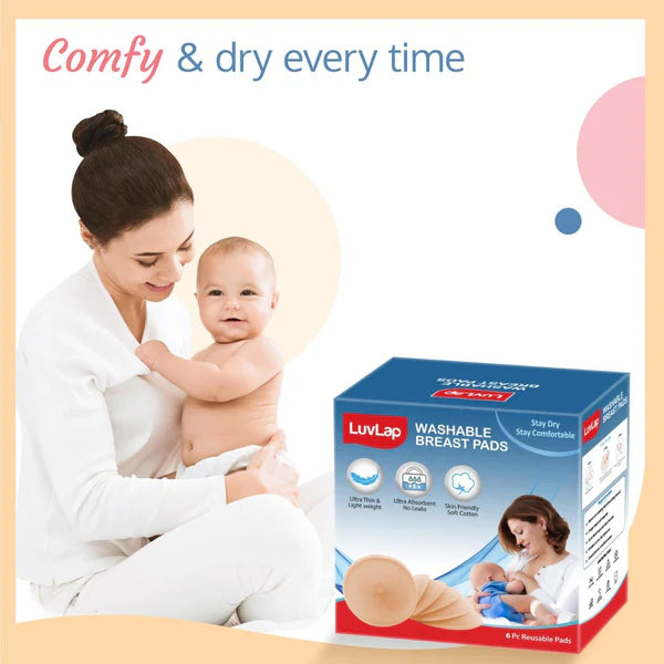 18799 WASHABLE BREAST PADS 6PCS