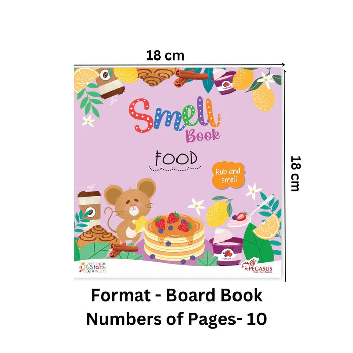 Pegasus Rub and Smell Board Book -Flowers, Vegetables, Food & Fruit (1 Year+)