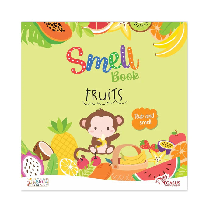 Pegasus Rub and Smell Board Book -Flowers, Vegetables, Food & Fruit (1 Year+)