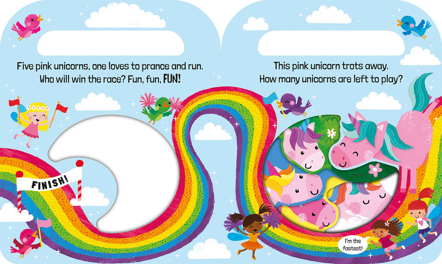 FIVE PINK UNICORNS