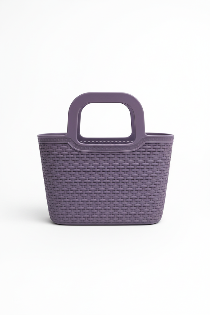 Woven Texture Plastic Baskets – Trendy & Practical