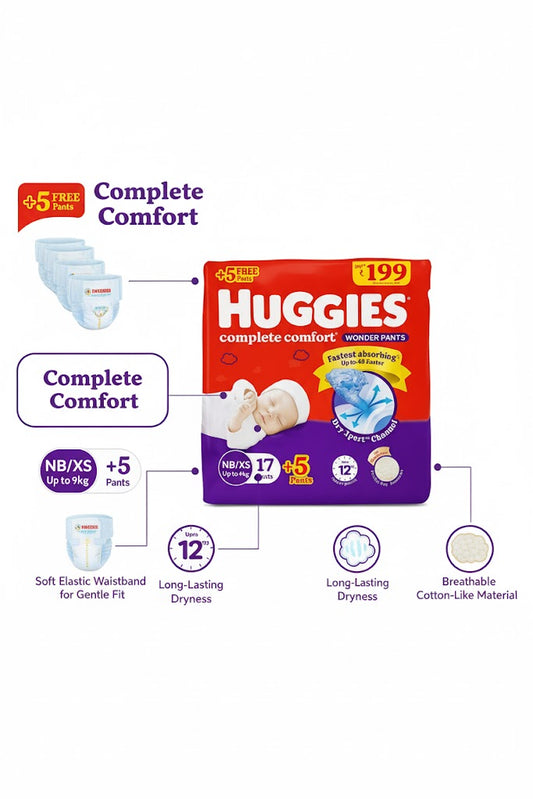 Huggies Complete Comfort Wonder Pants – NB/XS