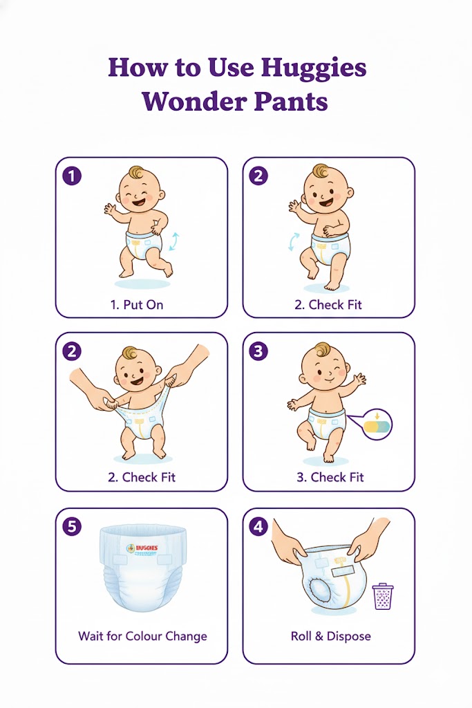 Huggies Complete Comfort Wonder Pants – S (4–8 kg)