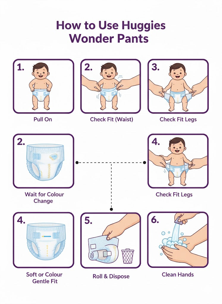 Huggies Comfy Pants – L (9–14 kg)