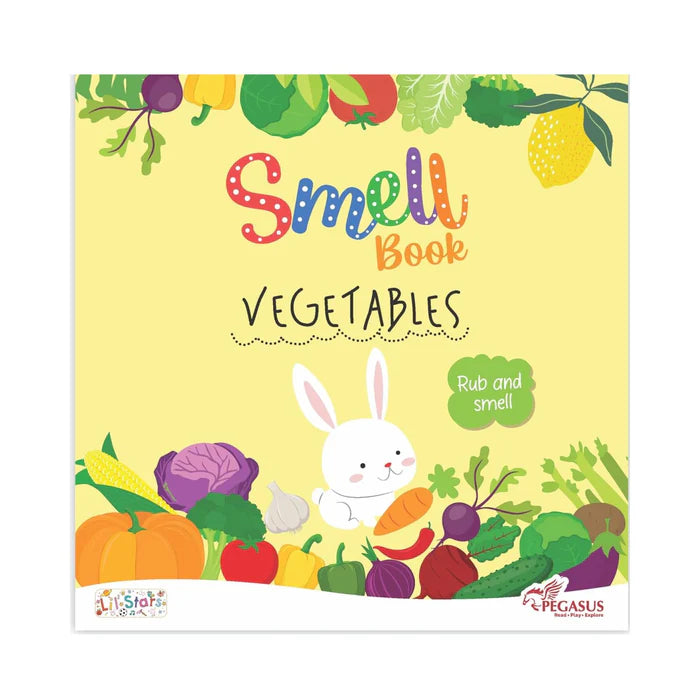 Pegasus Rub and Smell Board Book -Flowers, Vegetables, Food & Fruit (1 Year+)