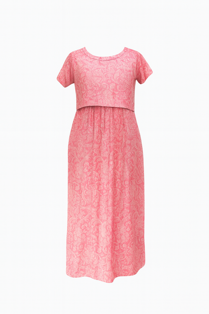 Blush Paisley Feeding Maxi Dress