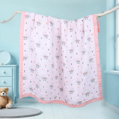 RITVI MUSLIN BORDER BLANKET
