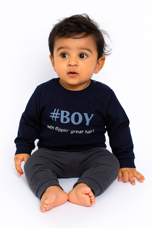 Boy Navy Style Tee