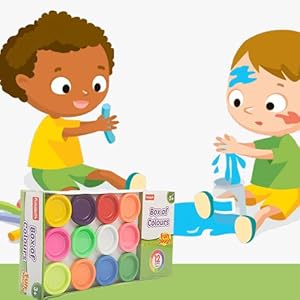 Funskool Box of Colours – 12 Bright Modelling Clays for Kids - Mamadada