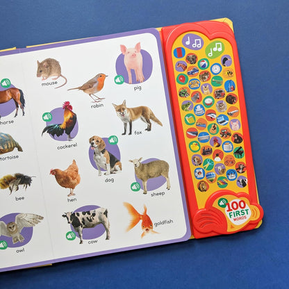 100 First Words : A Listen and Learn Sound Book- Shree Books