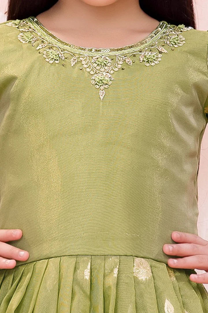 Elegant Gold & Yellow Children's Festive Gown - Mamadada