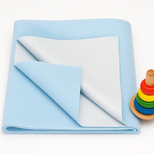 Light Blue Waterproof Bed Protector