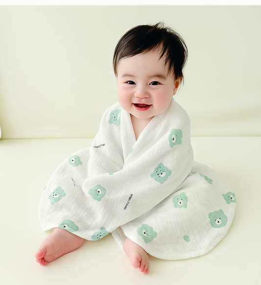 Minty Bear Cloud Wrap