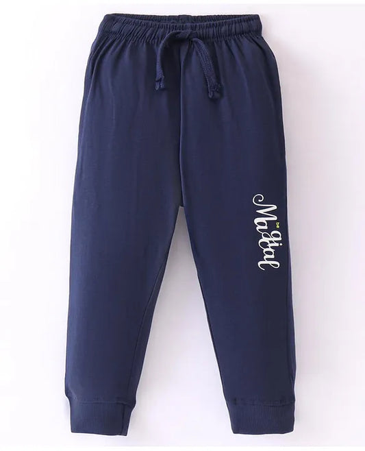 DO-27512 BLUE G.PRINTED JOGGERS