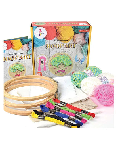 Kalakaram Diy Hoop Art Embroidery Kit,