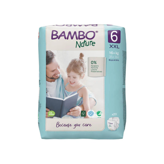 BAMBO NATURE TAPE DIAPERS (XXL) - Mamadada