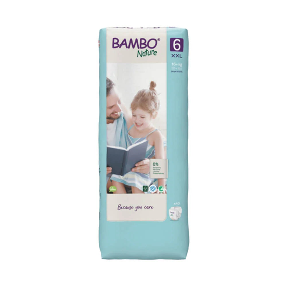 BAMBO NATURE TAPE DIAPERS (XXL) - Mamadada