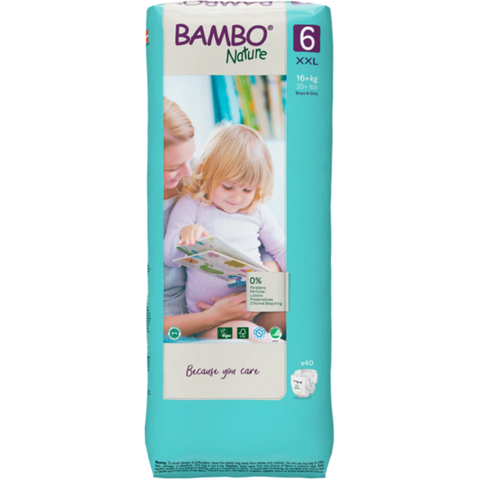 Bambo Nature Premium Baby Tape Diapers for Babies, XXL Size (16+ Kgs) - Mamadada