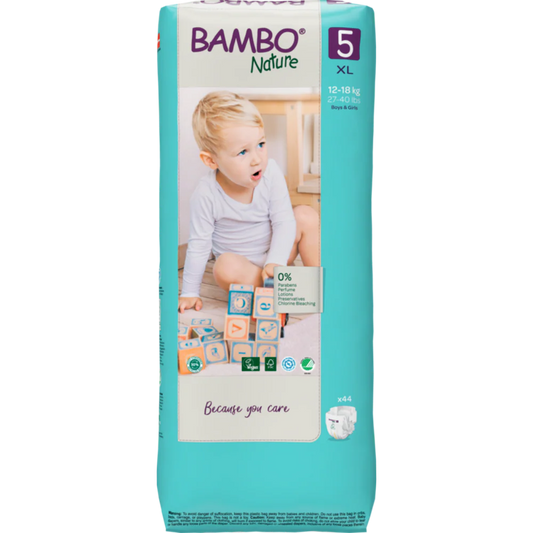 Bambo Nature Premium Baby Tape Diapers for Babies, XL Size (12-18 Kgs) - Mamadada