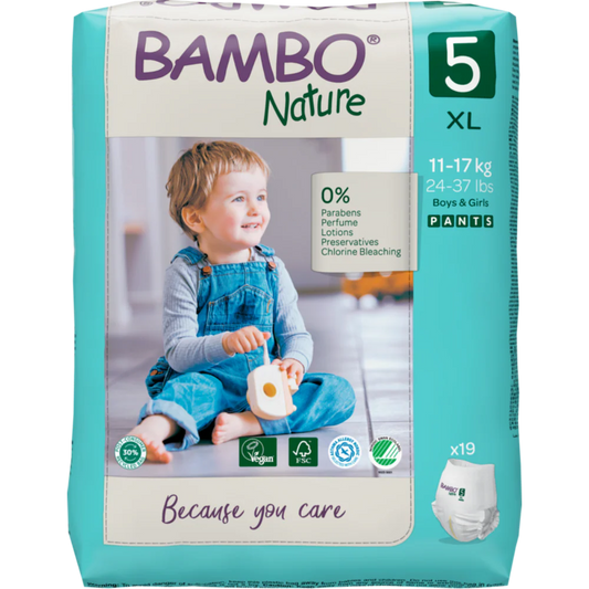 Bambo Nature Premium Baby Pants Diapers for Babies, XL Size (11-17 Kgs) - Mamadada