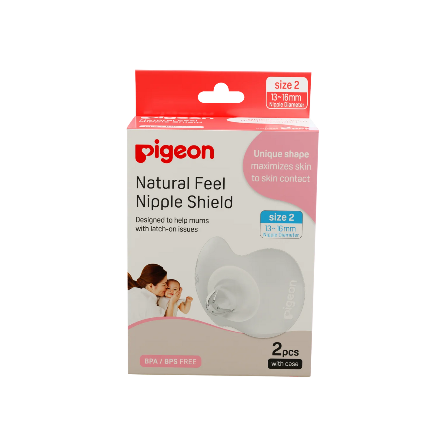 PG-NIPPLE SHIELD 2PC 2 W/ CASE