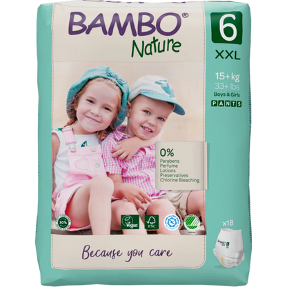 Bambo Nature Premium Baby Pants Diapers for Babies, XXL Size (15+ Kgs) - Mamadada