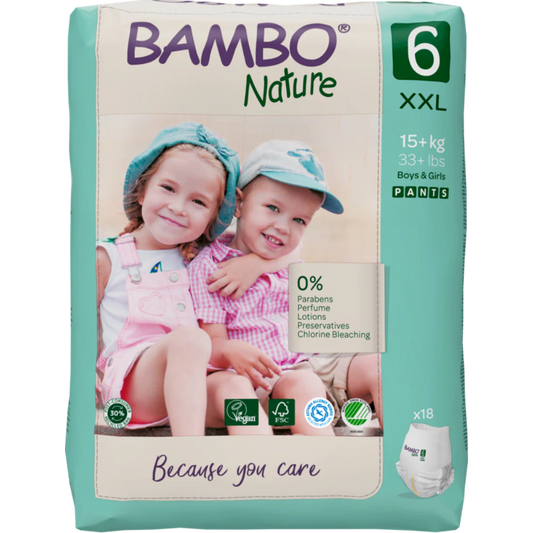 Bambo Nature Premium Baby Pants Diapers for Babies, XXL Size (15+ Kgs) - Mamadada