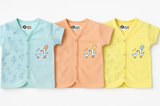 Duck Print Front-open Jabla (3-Pack)