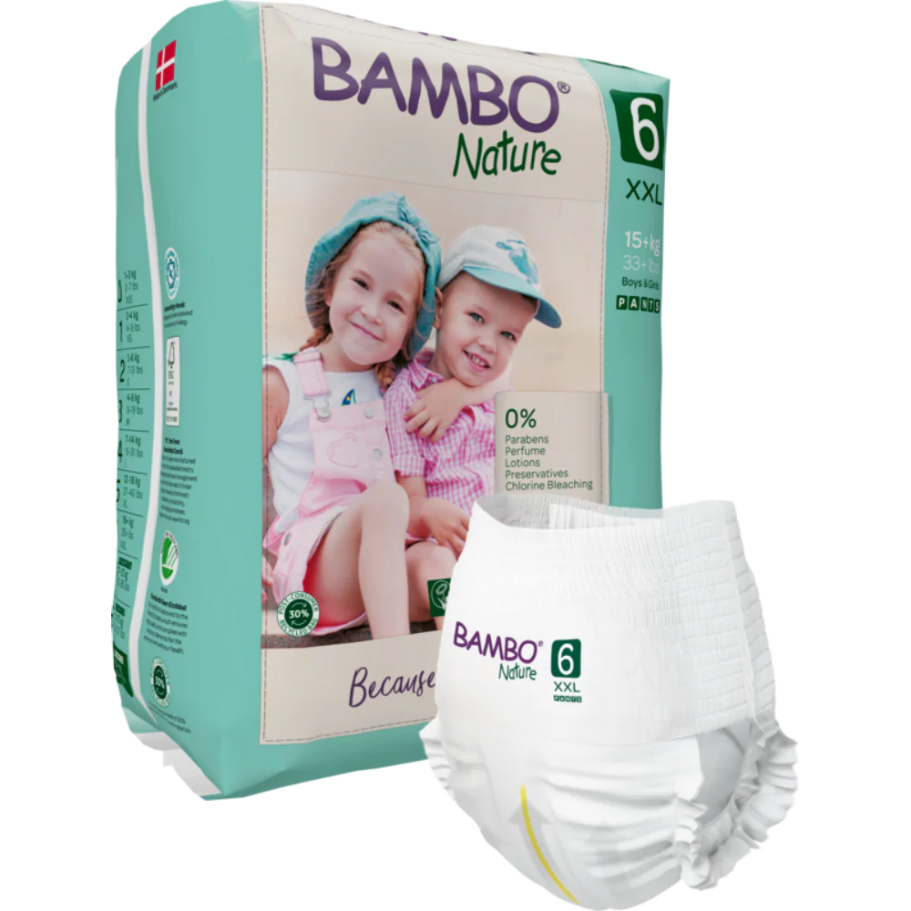 Bambo Nature Premium Baby Pants Diapers for Babies, XXL Size (15+ Kgs) - Mamadada