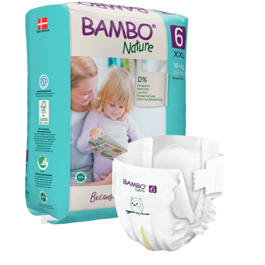 Bambo Nature Premium Baby Tape Diapers for Babies, XXL Size (16+ Kgs) - Mamadada