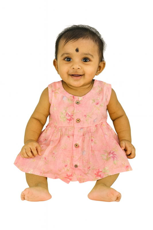 Soft Pink Floral Dress