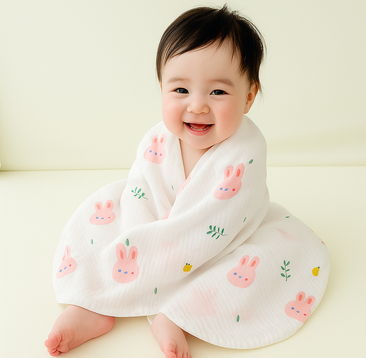 Bunny Garden Baby Wrap