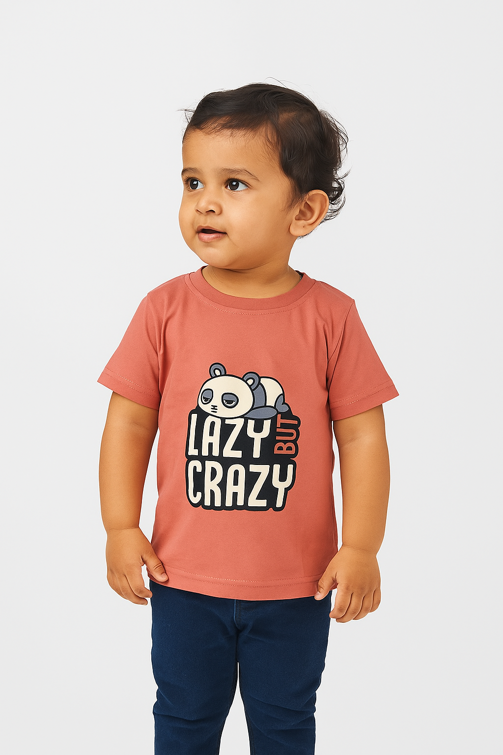 Brick Red “Lazy But Crazy” T-Shirt