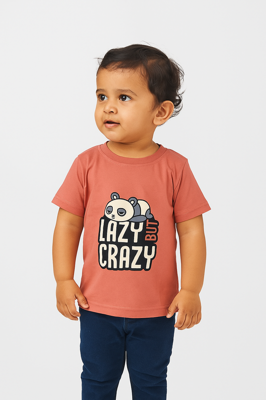 Brick Red “Lazy But Crazy” T-Shirt