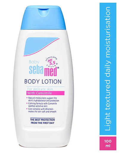 Sebamed Baby Body Lotion|pH 5.5|Long lasting moisturiser|Quickly absorbed| 100 ml