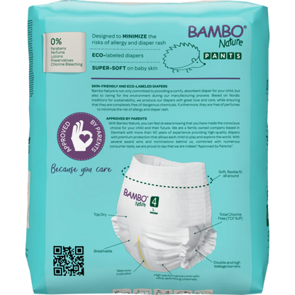 Bambo Nature Premium Baby Pants Diapers for Babies, Large Size (7-12 Kgs) - Mamadada