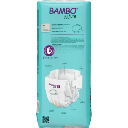 Bambo Nature Premium Baby Tape Diapers for Babies, Large Size (7-14 Kgs) - Mamadada