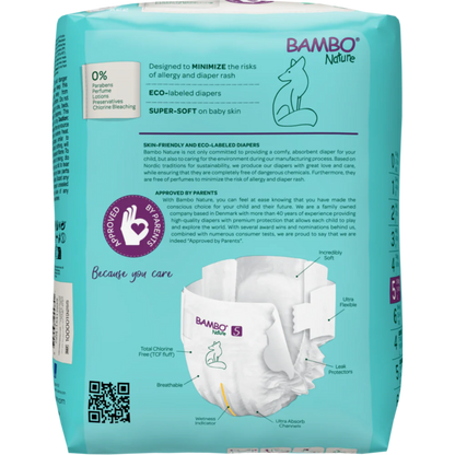 Bambo Nature Premium Baby Tape Diapers for Babies, XL Size (12-18 Kgs) - Mamadada