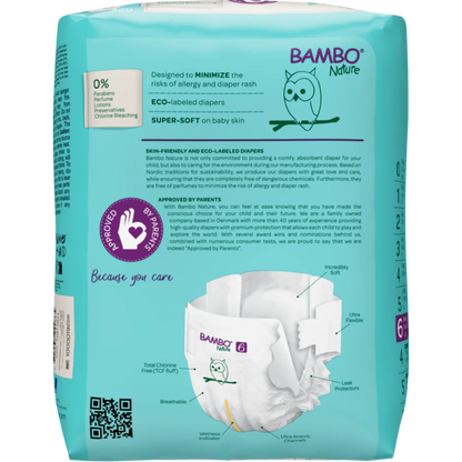 Bambo Nature Premium Baby Tape Diapers for Babies, XXL Size (16+ Kgs) - Mamadada