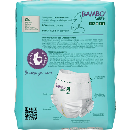 Bambo Nature Premium Baby Pants Diapers for Babies, XL Size (11-17 Kgs) - Mamadada