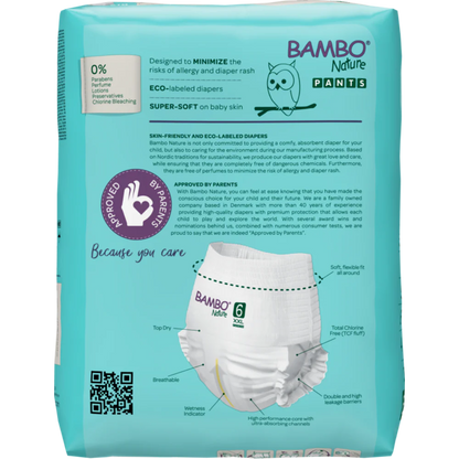 Bambo Nature Premium Baby Pants Diapers for Babies, XXL Size (15+ Kgs) - Mamadada